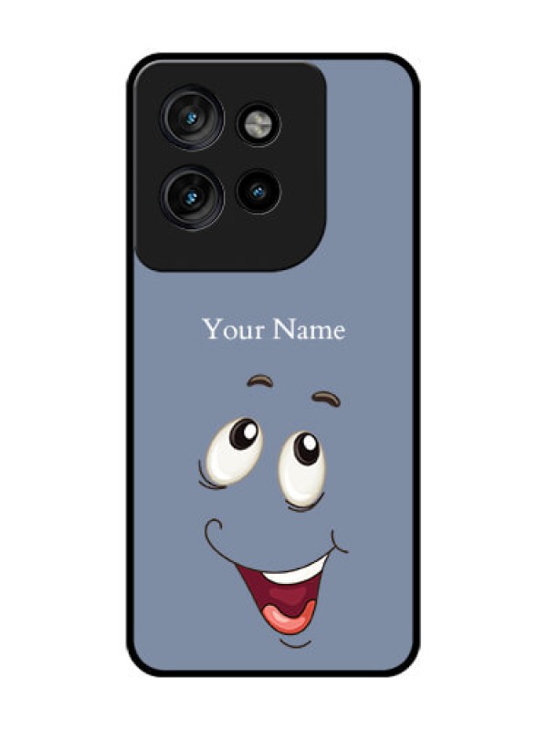 Custom Motorola Edge 50 Neo Custom Glass Phone CaseLaughing Cartoon Face Design