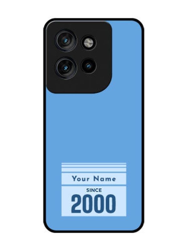 Custom Motorola Edge 50 Neo Custom Glass Phone CaseCustom Year Of Birth Design