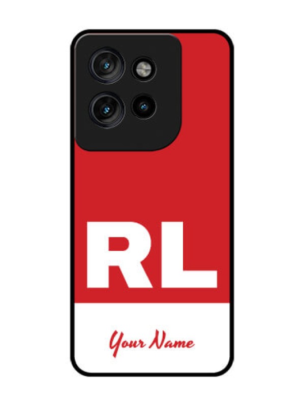Custom Motorola Edge 50 Neo Custom Glass Phone CaseDual Tone Custom Text Design
