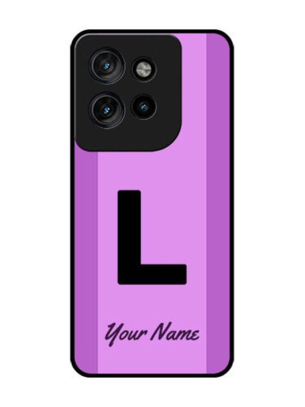 Custom Motorola Edge 50 Neo Custom Glass Phone CaseTricolor Custom Text Design