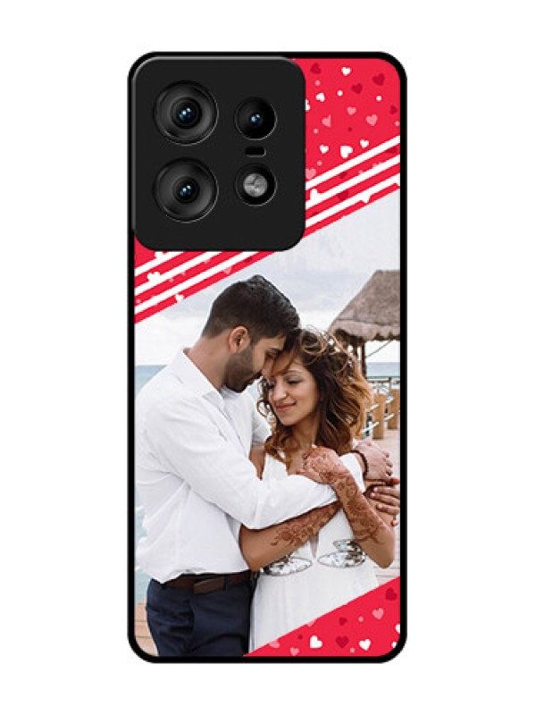 Custom Motorola Edge 50 Pro 5G Custom Glass Phone CaseValentines Gift Design