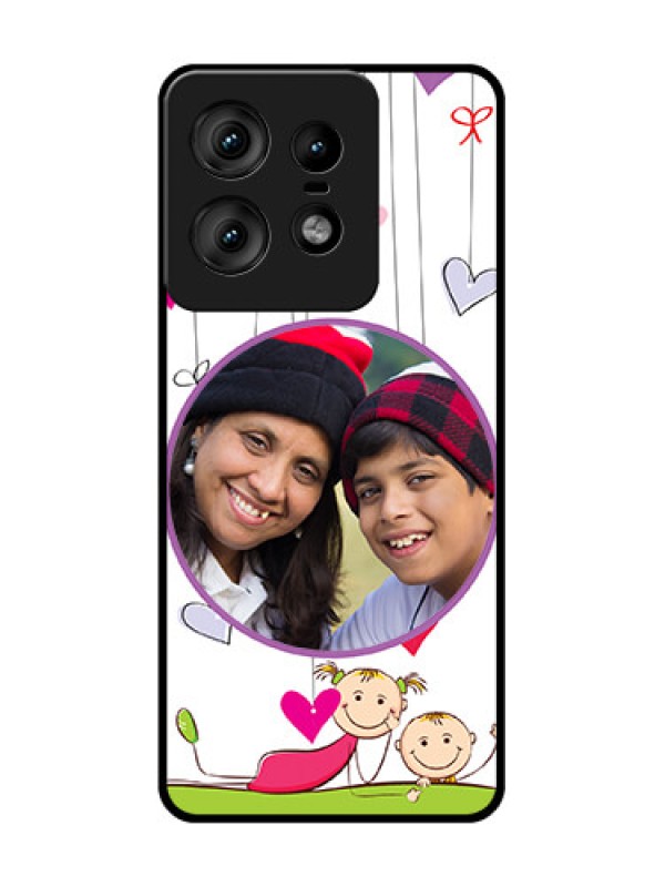 Custom Motorola Edge 50 Pro 5G Custom Glass Phone CaseCute Kids Phone Case Design