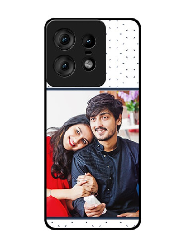 Custom Motorola Edge 50 Pro 5G Custom Glass Phone CasePremium Dot Design
