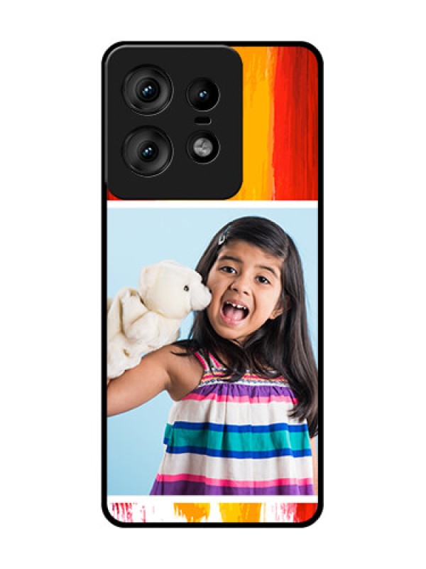 Custom Motorola Edge 50 Pro 5G Custom Glass Phone CaseMulti Color Design