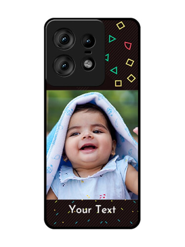 Custom Motorola Edge 50 Pro 5G Custom Glass Phone CaseWith Confetti Birthday Design
