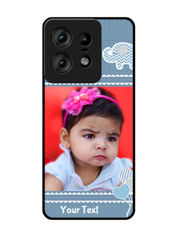 Custom Motorola Edge 50 Pro 5G Custom Glass Phone CaseWith Kids Pattern Design