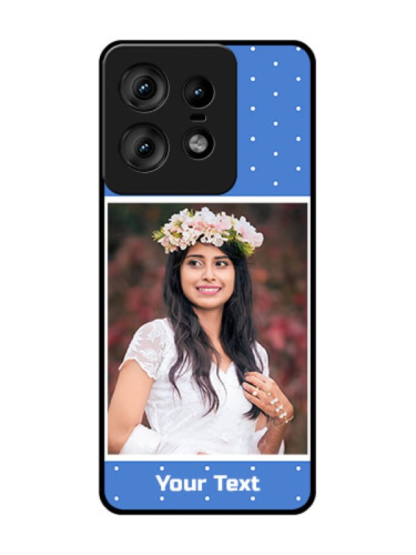 Custom Motorola Edge 50 Pro 5G Custom Glass Phone CasePolka Dots Design