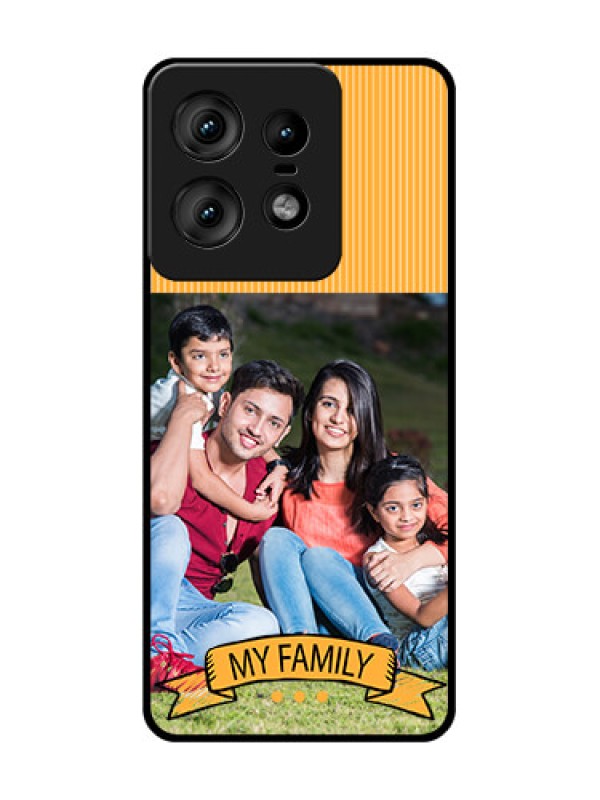 Custom Motorola Edge 50 Pro 5G Custom Glass Phone CaseMy Family Design