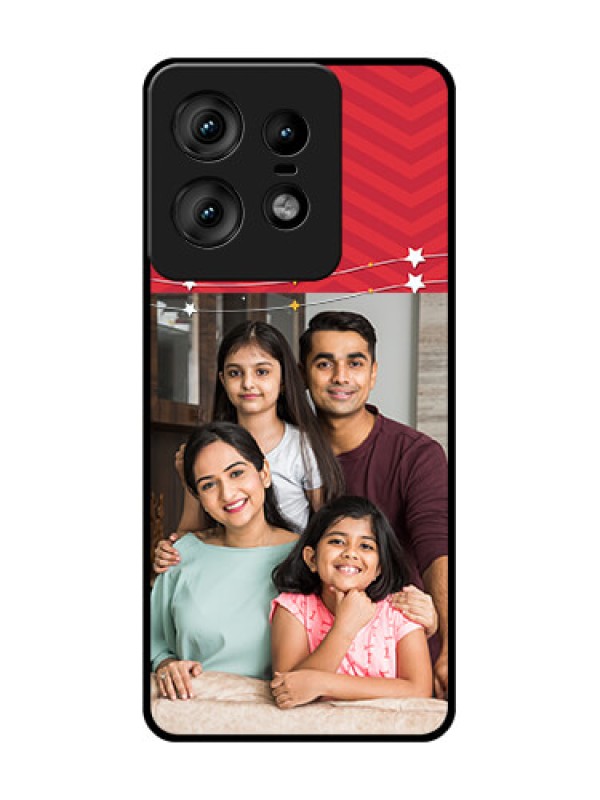 Custom Motorola Edge 50 Pro 5G Custom Glass Phone CaseHappy Family Design