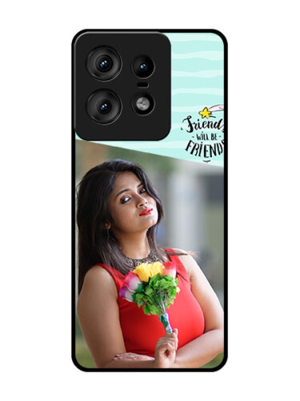 Custom Motorola Edge 50 Pro 5G Custom Glass Phone CaseFriends Picture Icon Design