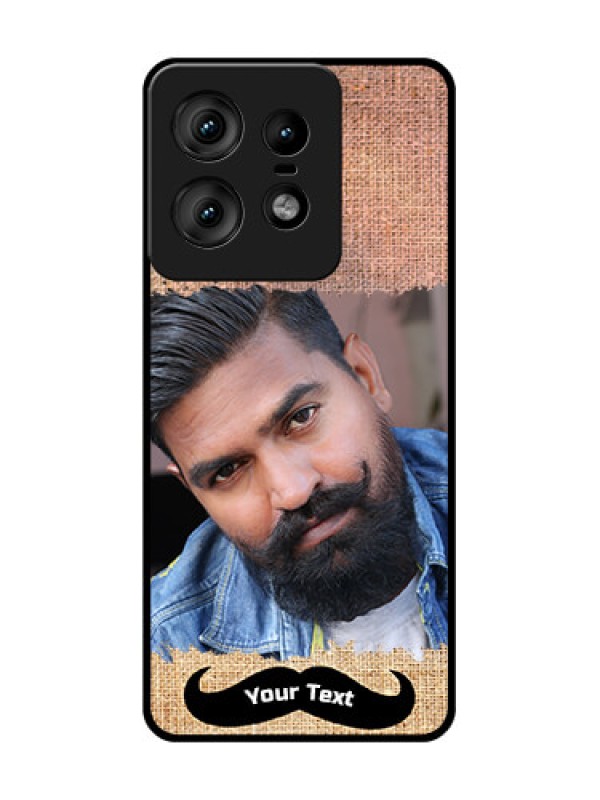 Custom Motorola Edge 50 Pro 5G Custom Glass Phone CaseWith Texture Design