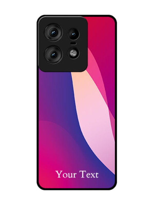 Custom Motorola Edge 50 Pro 5G Custom Glass Phone CaseDigital Abstract Overlap Design