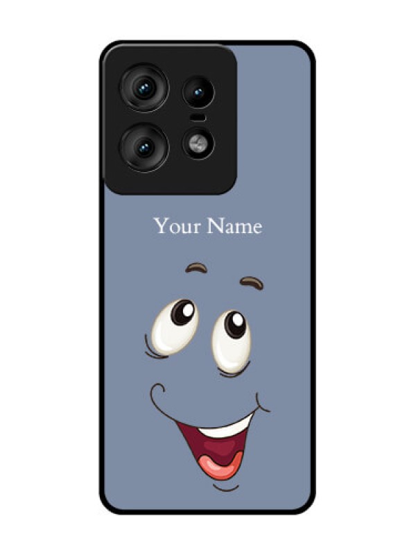 Custom Motorola Edge 50 Pro 5G Custom Glass Phone CaseLaughing Cartoon Face Design