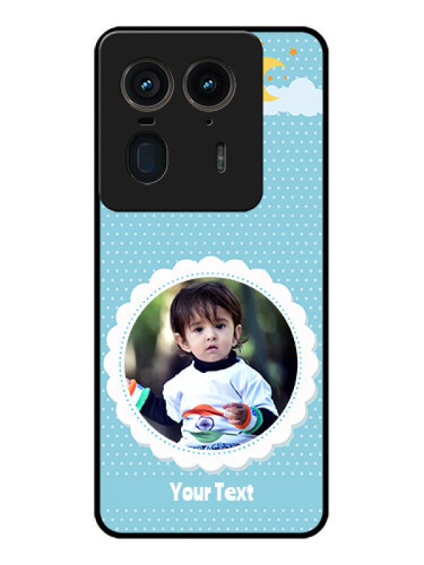 Custom Motorola Edge 50 Ultra 5G Custom Glass Phone CaseViolet Pattern Design