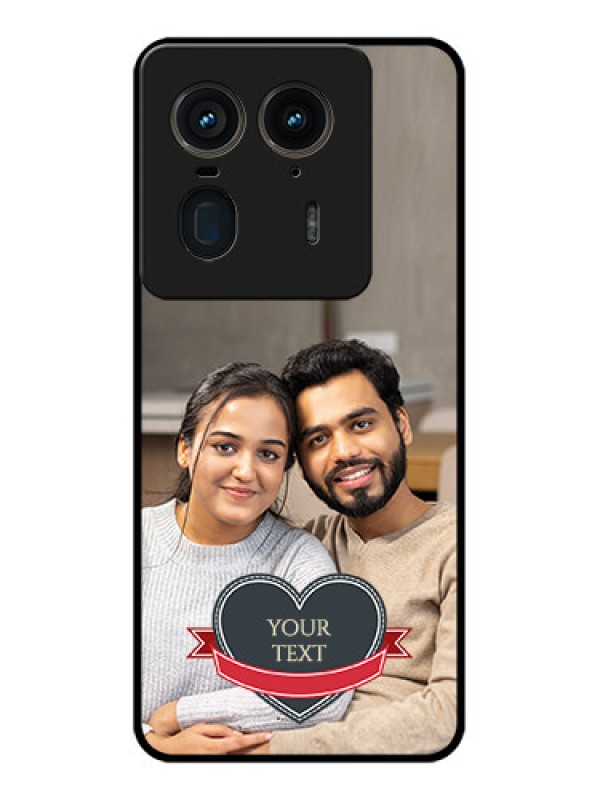 Custom Motorola Edge 50 Ultra 5G Custom Glass Phone CaseJust Married Couple Design