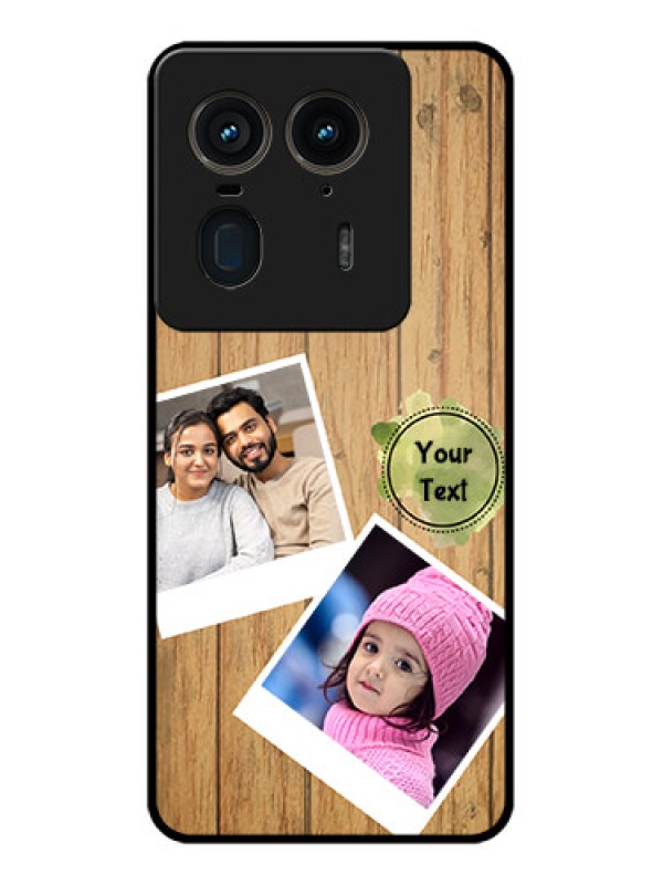 Custom Motorola Edge 50 Ultra 5G Custom Glass Phone CaseWooden Texture Design