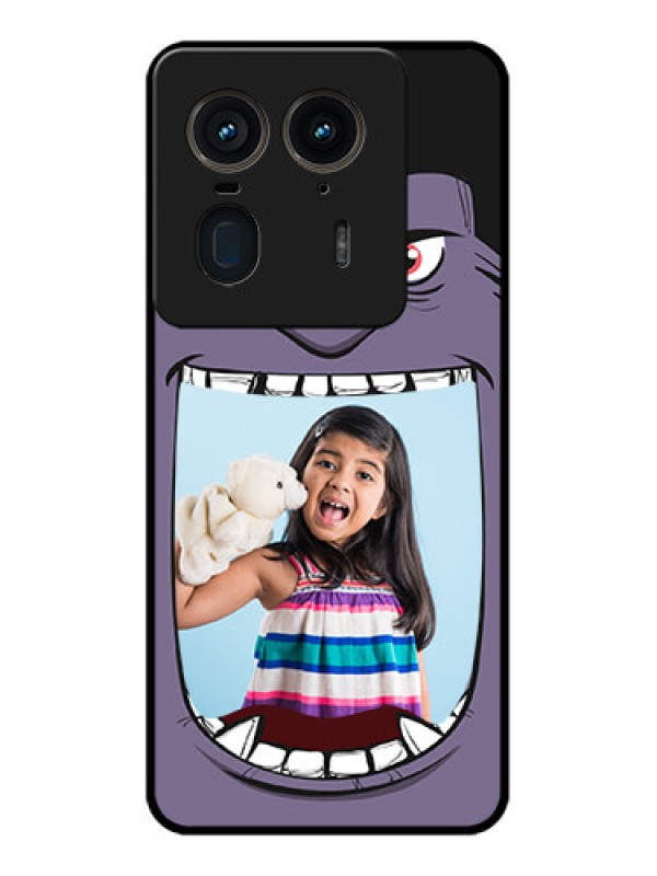 Custom Motorola Edge 50 Ultra 5G Custom Glass Phone CaseAngry Monster Design