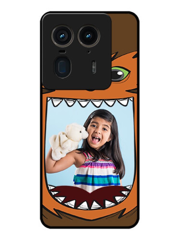 Custom Motorola Edge 50 Ultra 5G Custom Glass Phone CaseOwl Monster Back Case Design