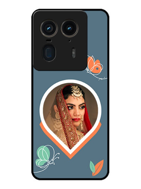 Custom Motorola Edge 50 Ultra 5G Custom Glass Phone CaseDroplet Butterflies Design