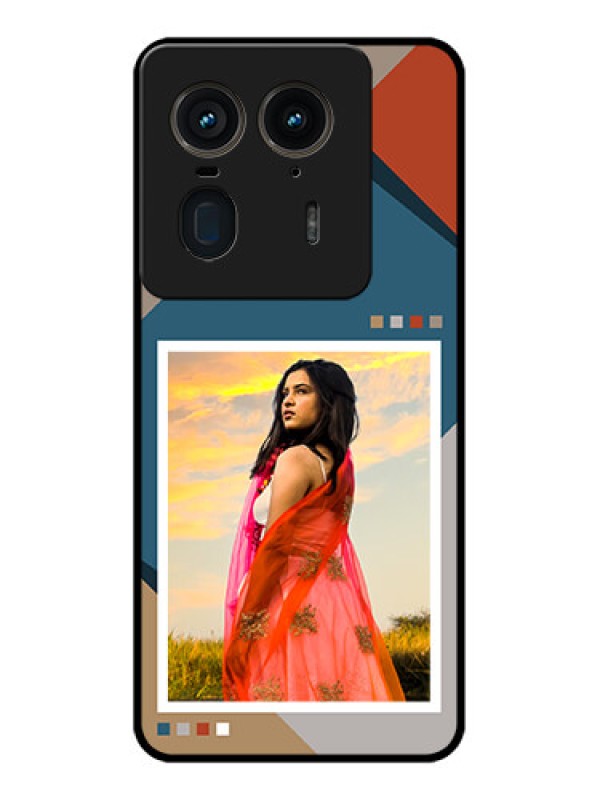 Custom Motorola Edge 50 Ultra 5G Custom Glass Phone CaseRetro Color Pallet Design