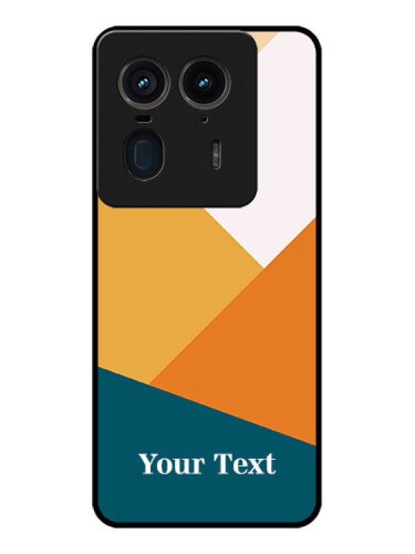Custom Motorola Edge 50 Ultra 5G Custom Glass Phone CaseStacked Multi - Colour Design