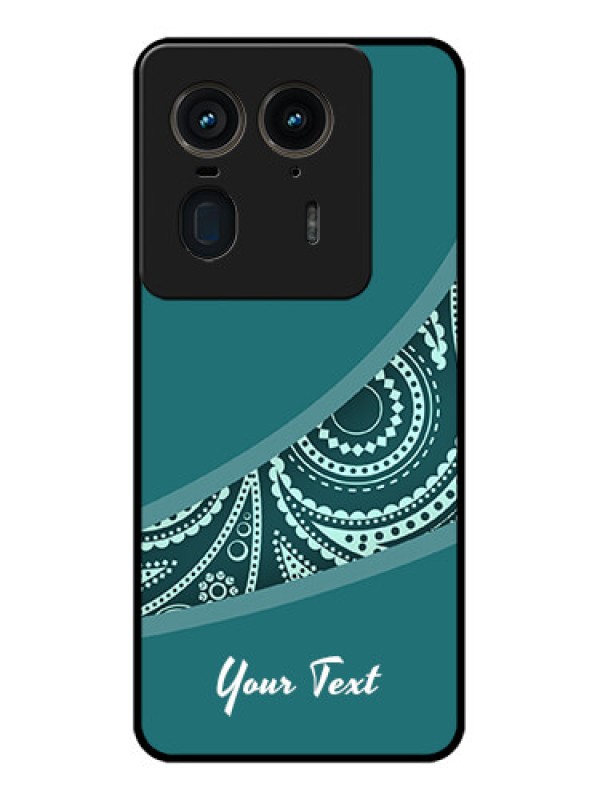 Custom Motorola Edge 50 Ultra 5G Custom Glass Phone CaseSemi Visible Floral Design