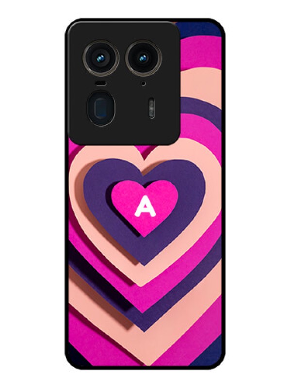 Custom Motorola Edge 50 Ultra 5G Custom Glass Phone CaseCute Heart Pattern Design