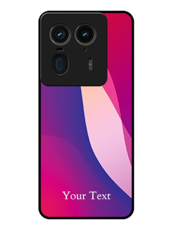 Custom Motorola Edge 50 Ultra 5G Custom Glass Phone CaseDigital Abstract Overlap Design