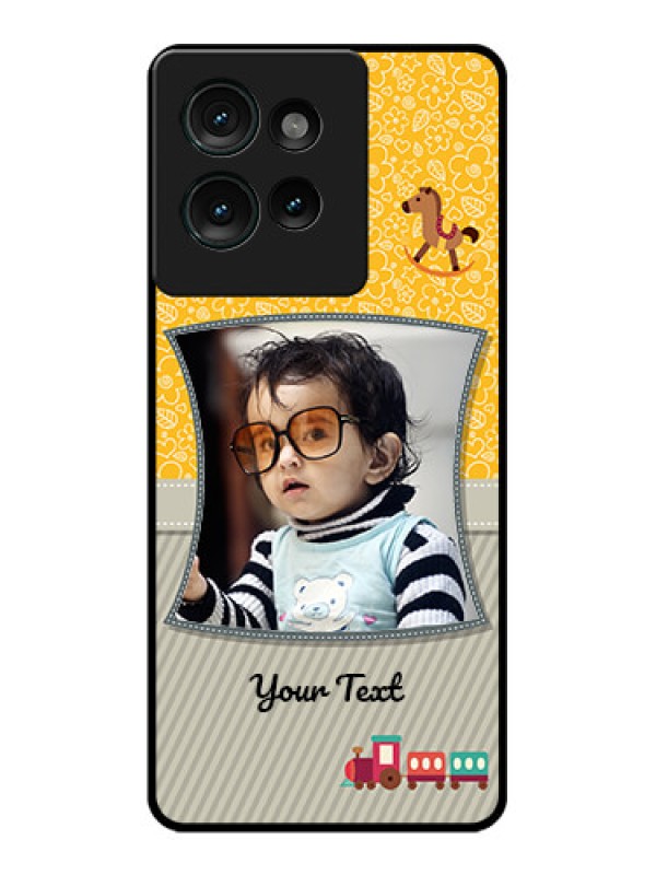 Custom Motorola Edge 50 Custom Glass Phone CaseBaby Picture Upload Design