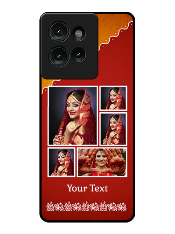 Custom Motorola Edge 50 Custom Glass Phone CaseWedding Pic Upload Design