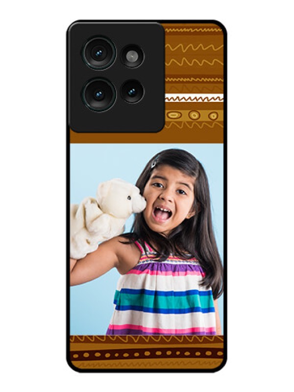 Custom Motorola Edge 50 Custom Glass Phone CaseFriends Picture Upload Design