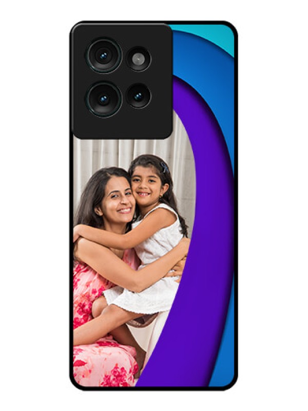 Custom Motorola Edge 50 Custom Glass Phone CaseSimple Pattern Design