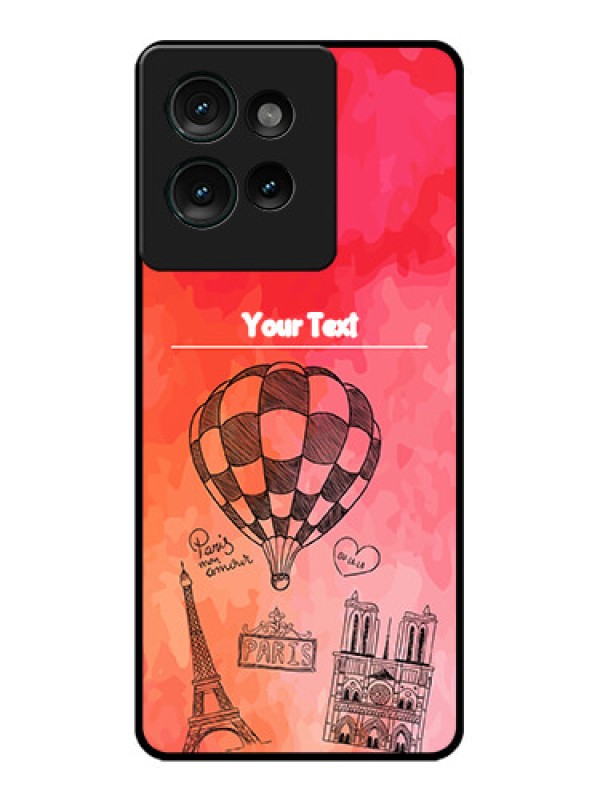Custom Motorola Edge 50 Custom Glass Phone CaseParis Theme Design