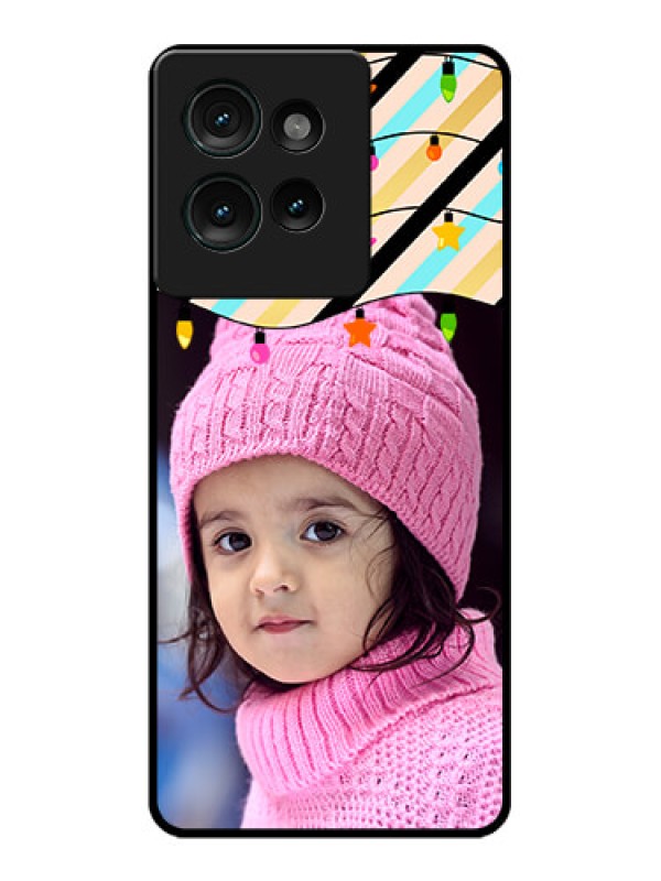 Custom Motorola Edge 50 Custom Glass Phone CaseLights Hanging Design
