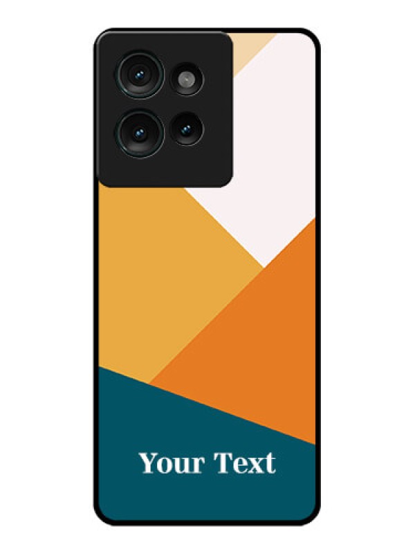 Custom Motorola Edge 50 Custom Glass Phone CaseStacked Multi - Colour Design