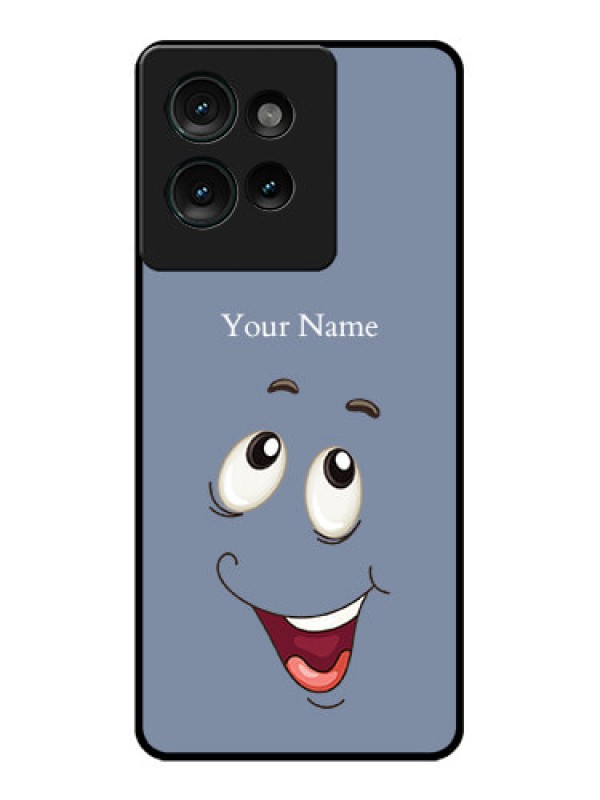 Custom Motorola Edge 50 Custom Glass Phone CaseLaughing Cartoon Face Design