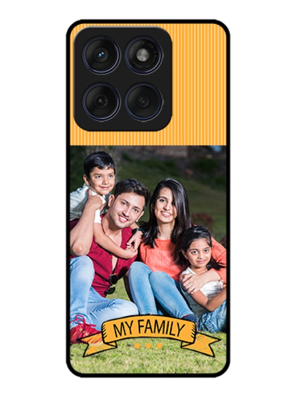Custom Edge 60 Fusion Custom Glass Phone Case - My Family Design