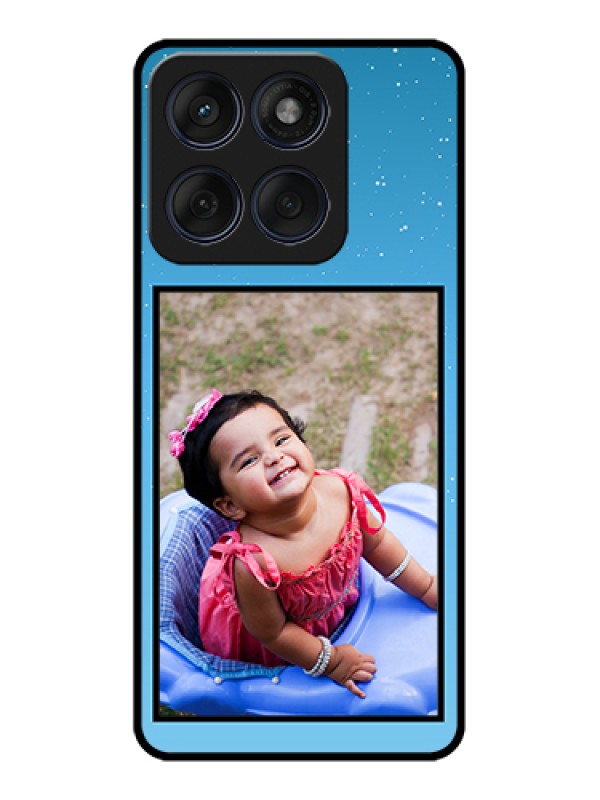 Custom Edge 60 Fusion Custom Glass Phone Case - Wave Pattern Colorful Design