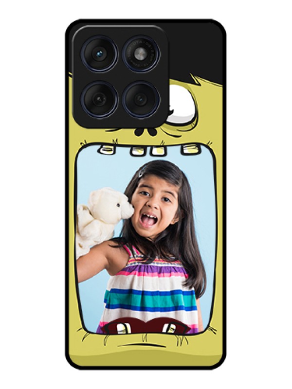 Custom Edge 60 Fusion Custom Glass Phone Case - Cartoon Monster Back Case Design