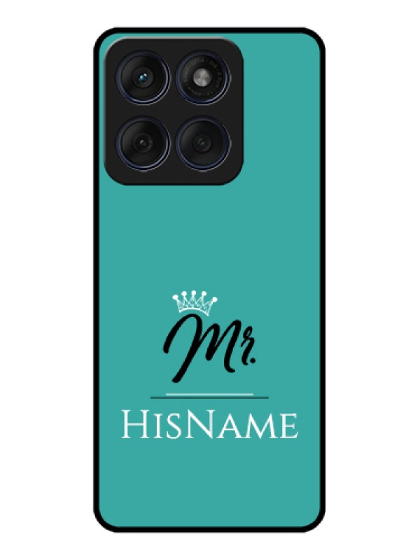Custom Edge 60 Fusion Custom Glass Phone Case - Mr With Name Design