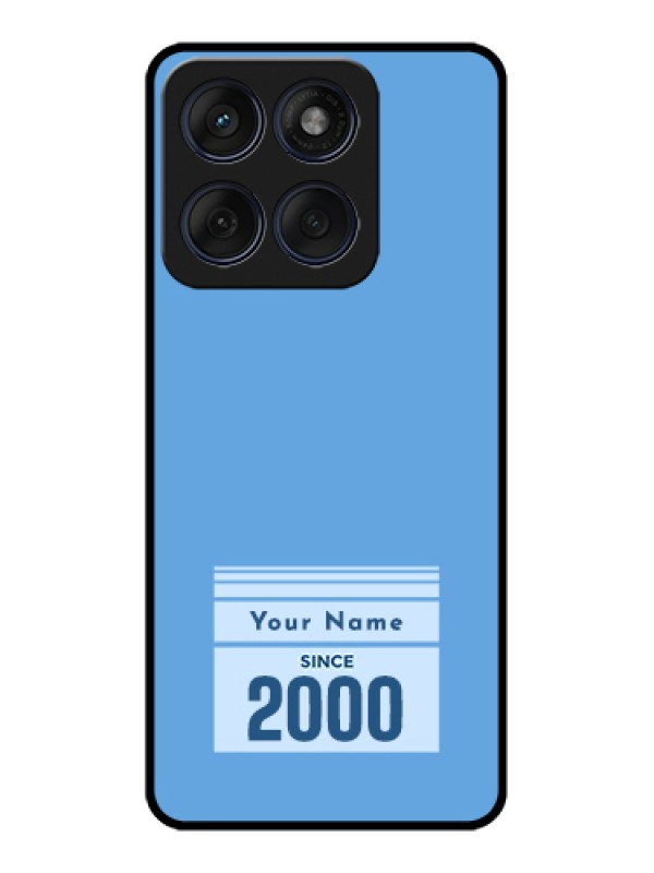 Custom Edge 60 Fusion Custom Glass Phone Case - Custom Year Of Birth Design