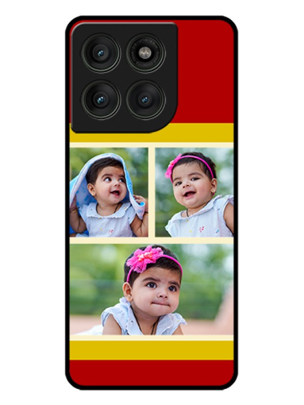 Custom Motorola Edge 60 Pro 5G Custom Glass Phone Case - Multiple Pic Upload Design
