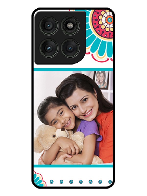 Custom Motorola Edge 60 Pro 5G Custom Glass Phone Case - Flower Design