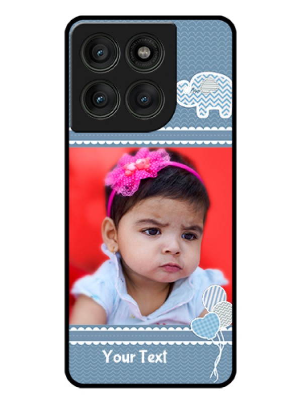 Custom Motorola Edge 60 Pro 5G Custom Glass Phone Case - With Kids Pattern Design