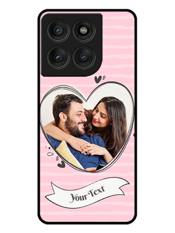 Custom Motorola Edge 60 Pro 5G Custom Glass Phone Case - Vintage Heart Design