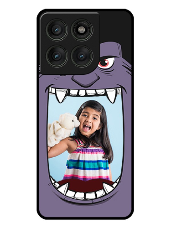 Custom Motorola Edge 60 Pro 5G Custom Glass Phone Case - Angry Monster Design