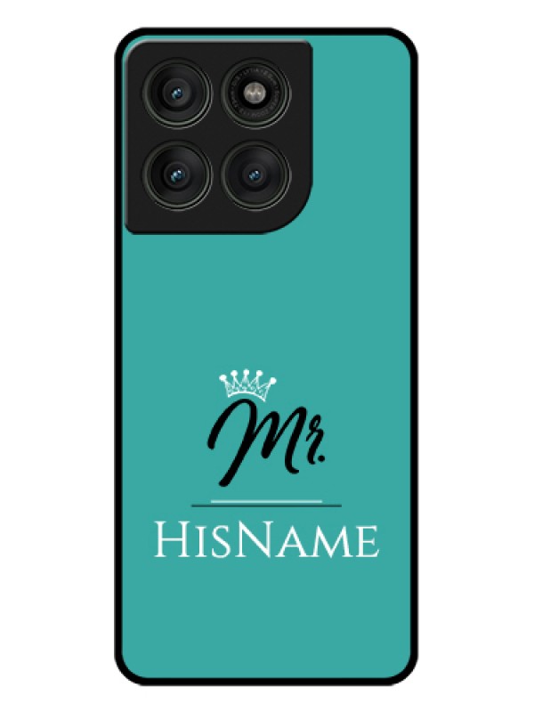 Custom Motorola Edge 60 Pro 5G Custom Glass Phone Case - Mr With Name Design