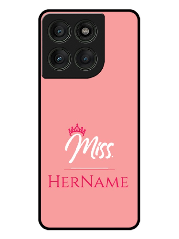 Custom Motorola Edge 60 Pro 5G Custom Glass Phone Case - Mrs With Name Design