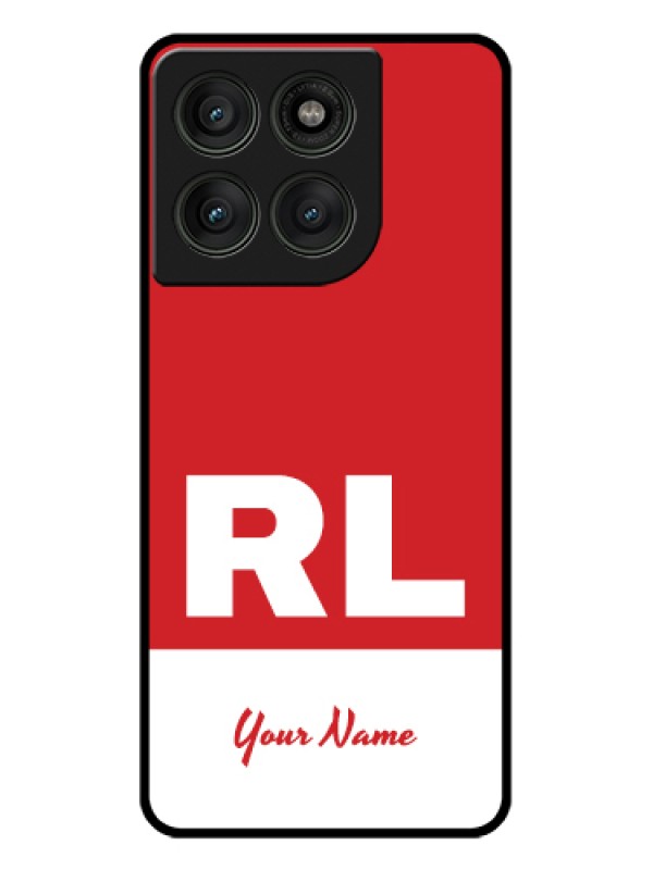 Custom Motorola Edge 60 Pro 5G Custom Glass Phone Case - Dual Tone Custom Text Design