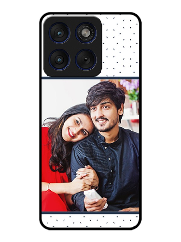 Custom Motorola Edge 70 5G Custom Glass Phone Case - Premium Dot Design